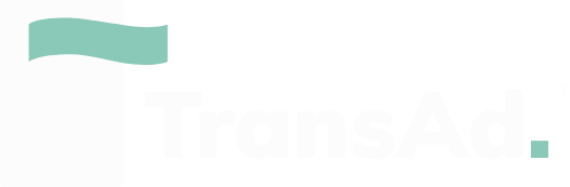 White & Green TransAd Logo